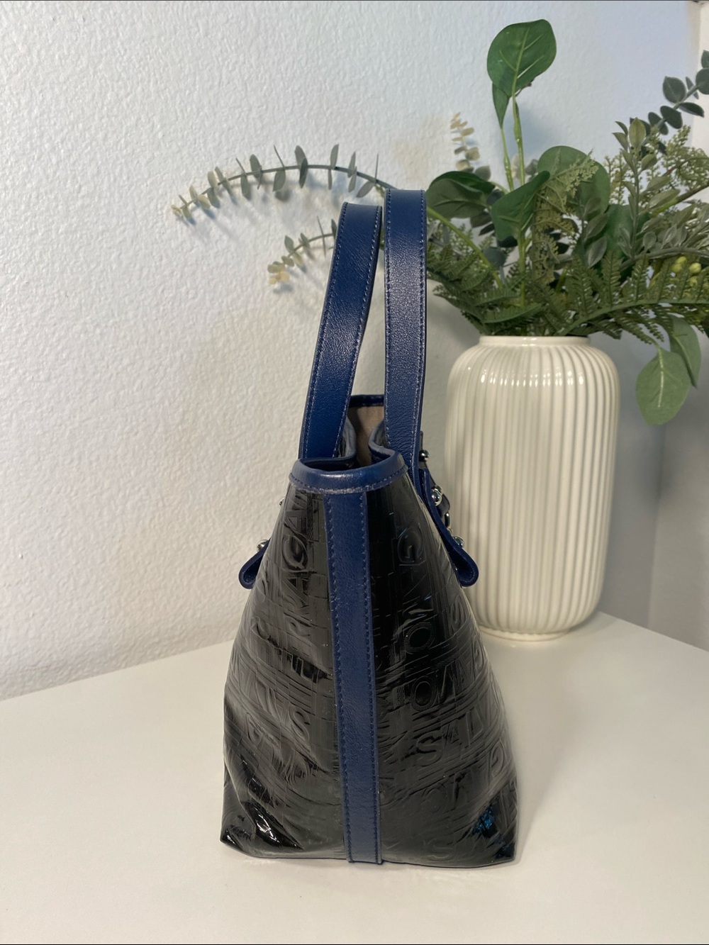 Salvatore Ferragamo Patent Leather XS Tote - Picture 10 of 15